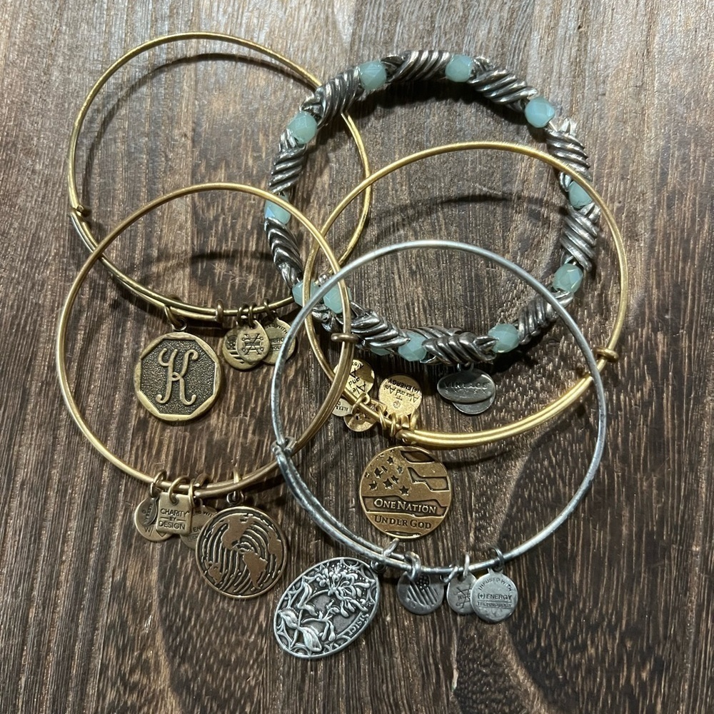 Alex & Ani Bracelets Set Of 5 B21